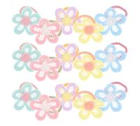 TOYANDONA 30 Pièces Élastiques à Cheveux pour Bébés Filles en Tissu à Fleurs, Légers et Doux pour Cheveux Fragiles, pour Jeux Actifs et Fêtes D'anniversaire