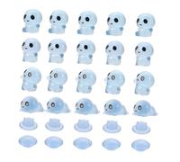 TOYANDONA 30 Pièces Figurines Micro Lumineuses Résine Mini Aliens Glow in The Dark pour Décorations de Fête Accessoires de Jardin de Fées et Bricolage DIY