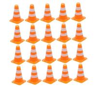 TOYANDONA 30 pièces Jouets Panneaux Signalisation et Barricades de Circulation pour Garçon Fille Modèles Educatifs de Sécurité Routière Cônes de Chantier Orange pour Jeux Apprentissage et
