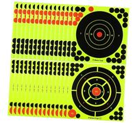 TOYANDONA 30 pièces Lot de Autocollants Cibles Circulaires Adhésives pour Pratique de Tir Fléchettes et Tir à Arc Papiers de Visée Réactifs Faciles à Appliquer et Réutilisables
