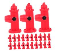 TOYANDONA 30 Pièces Miniature Resin Fire Hydrant Models for Dollhouse Decor Realistic DIY Micro Landscape Supplies for Photography and Mini House Crafting