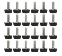 TOYANDONA 30pcs Pieds de Table Réglables en PP Noir, Faciles à Installer Surface Lisse sans Bavures, pour Meubles et Tables de Salon