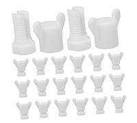 TOYANDONA 30pièces Kit De Boulons Et Écrous Plastique pour Vis à Tête Ronde Outil De Fixation pour Avicoles Et Conduites Eau