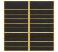 TOYANDONA 32 Pièces Grip Tape Antidérapant pour Fingerboard en Écume Noire Précoupée, Confort Tactile et Contrôle Amélioré, pour Jeux Fingerboard en Skateparks Intérieurs