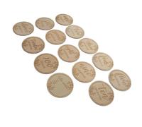 TOYANDONA 36pièces Cartes De Croissance Garçon Fille Bois Cartes Commémoratives Mensuelles Accessoires Photo Pour Suivre Les Étapes De Développement De Votre Garçon Fille
