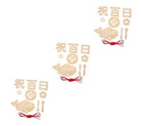 TOYANDONA 3ensembles Carte Bois Pour Célébration Du De Prop Photo Commemoratif Pour Décoration De Fête Et Cartes De Jalons