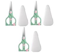 TOYANDONA 3ensembles Ciseaux De Cuisine Inoxydable Pour Garçon Fille Outil Pratique De Découpe Des Aliments Pour Viande Et Petits Pots De Nourriture Pour Garçon Fille Design Ergonomique