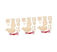 TOYANDONA 3ensembles Panneau Bois Pour Célébration Des Jours De Accessoire Photo Pour Enregistrement De Croissance Et Souvenirs Newborn