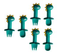 TOYANDONA 3ensembles Set De Couverts Silicone Pour Garçon Fille De Cuillères Et Fourchettes Ergonomiques Pour Apprentissage Dînette Des Garçon Fille Vaisselle Pratique Et Sécurisée