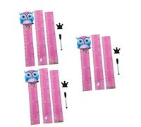 TOYANDONA 3ensembles Sticker Mural Mesure De Hauteur Pour Garçon Fille Décalque Animal Amusant Pour Décoration De Chambre Toise Autocollante Amovible Pour Garçon Fille Et Garçon Fille