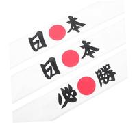 TOYANDONA 3pièces Bandeaux Pour Arts Martiaux Entraînement Et Compétition Accessoires De Ninja Et Traditionnel Et Respirant