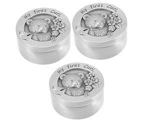 TOYANDONA 3pièces Boîte De Conservation De Cheveux Fœtaux Pour Souvenir Mignon Coffret De Rangement Pour Cheveux De Nourrisson Design Cartoon Et Pratique