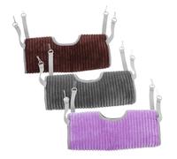 TOYANDONA 3pièces Cabane pour Chinchilla Hamac pour Petit Animal Jouet Tubulaire pour Écureuil Lit Suspendu pour Hamster Abri Confortable pour Cage Animaux