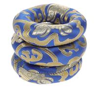 TOYANDONA 3pièces Coussin pour Bol Chantant Bouddhiste Support Coussin Fait Main pour Bols Népalais