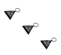TOYANDONA 3pièces Housse De Médiators pour Guitare Étui De Rangement Pratique Triangle avec Porte-clés Noir Accessoires pour Musiciens