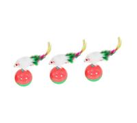 TOYANDONA 3pièces Jouet Culbuto pour Chat Jouet Interactif pour Chaton Stimulant pour Animaux de Compagnie Balle de Jeu pour Chat pour Maison