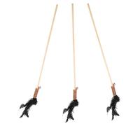 TOYANDONA 3pièces Jouet Interactif pour Chat Taquin Amusant pour Chatons Baguette Magique pour Taquiner Tentures Ludiques pour Chats Jouet sans Fin pour Animaux De Compagnie