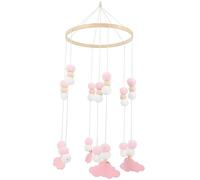 TOYANDONA 3pièces Mobile Feutre Avec Éléphant Et Étoiles Décoration Suspendue Pour Chambre Jouet Crèche Accessoire Photo De Naissance Ou Anniversaire