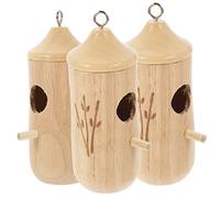 TOYANDONA 3pièces Nichoir Suspendu pour De Jardin Nid Oiseau Artificiel Décoration Extérieur Lot de Ornement