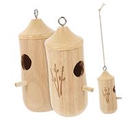 TOYANDONA 3pièces Nichoir Suspendu pour De Jardin Nid Oiseau Artificiel Décoration Extérieure Lot de