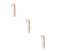 TOYANDONA 3pièces Organisateur De Barrette à Cheveux Tressé Support Murale Licorne Pour Pompons Colorés Et Rangement Pratique