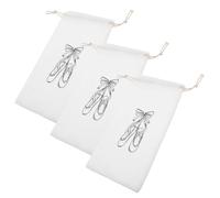 TOYANDONA 3pièces Pochette pour Chaussures De Ballet Femme Fille Danse Classique avec Cordon De Serrage Et Facile à Transporter