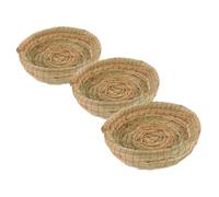 TOYANDONA 3pièces pour Petits Animaux Nids Tissés pour Lapins Et Hamsters Accessoires Faits Main pour Confortable
