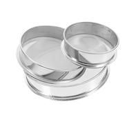 TOYANDONA 3pièces Tamis Ronde Acier Inoxydable pour Jardinage Pottery Et Recherche Scientifique Outil Précis Et