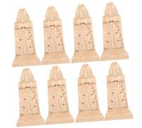 TOYANDONA 4 Ensembles Applique Sculpté Décoration Européenne pour Portes Armoires Applique Murale Non pour DIY Décor Intérieur 2 Pièces * 4