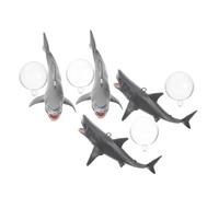 TOYANDONA 4 Ensembles Décorations Aquarium Flottantes Requins avec Suspension Ornements Amusants pour Aquarium Eau Douce et Salée Facile à Installer et Entretien Simple