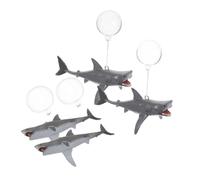 TOYANDONA 4 Ensembles Décorations Aquarium Flottantes Requins Ornements Suspendus Réalistes pour Bassins Eau Douce et Salée Installation Facile et Nettoyage Simple