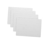 TOYANDONA 4 Feuilles Puzzles Vides à Peindre de Puzzles DIY Blanc pour Personnalisation pour la Créativité et Développer des Compétences chez