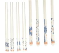 TOYANDONA 4 paires Baguettes Céramique Style Japonais Réutilisables Ustensiles de Table Asiatiques Sans Écharde Design Élégant pour Maison et Restaurant