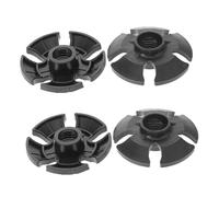 TOYANDONA 4 pièces Accessoires Bâtons Randonnée Embouts Caoutchouc Boue pour Trekking Protection Neige et Stabilité Kit Remplacement Noir