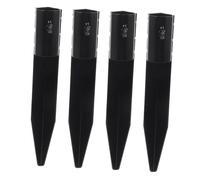 TOYANDONA 4 pièces Accessoires de Fixation pour Parasol de Jardin Piquets Métalliques Renforcés pour Lampes Solaires Extérieures Supports Stables pour Éclairage Paysager et Lampadaires