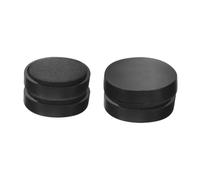 TOYANDONA 4 pièces Aimants pour Cowbell Accessoires Magnétiques Pratiques de Remplacement pour Cymbales Lot avec Grand Moyen et Petits Noir Flexible et Durable