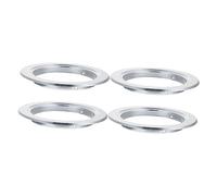 TOYANDONA 4 pièces Anneaux Anti-Morsure Aluminium pour Nichoirs Oiseaux Bague de Protection pour Entrée de Nid Lot pour Perruches et Nichoirs Hirondelles Anti-picage et Résistants