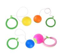 TOYANDONA 4 pièces Anneaux de Saut avec Balle Rebondissante pour Cheville Jeu de Coordination Cardio Garçon Fille Accessoire Sportif Léger pour Activités Extérieures et Couleur Aléatoire