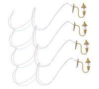 TOYANDONA 4 Pièces Applique Sable Lampe de Chevet décoration Meuble Lampe Murale Lampes Miniatures pour Maison de poupée Lanterne de Maison de poupée Mini léger Mural Mini décor Abdos Doré