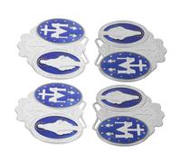 TOYANDONA 4 Pièces Badge Commémoratif En Émail Badges D'épingle Artisanat Rétro Statues De Bureau Ornement Métallique Décor Vintage Petite Plaque Alliage De Zinc