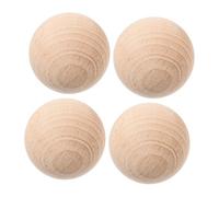 TOYANDONA 4 Pièces Balles de Croquet Naturel Lot de Légères pour Jeux de Pelouse Plein Air Accessoires Robustes pour Activités Familiales et Entraînement de Coordination