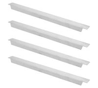 TOYANDONA 4 Pièces Barre de Support Alimentaire en Acier Inoxydable 304 | Finition Brossée Argentée, Installation sans Outil, Nettoyage Facile, pour Bacs de Table Vapeur et Lignes Buffet