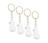 TOYANDONA 4 Pièces Boîte à Souvenirs pour Poils Danimaux Urne Transparente pour Cendres de Chat et Chien Porte Clés Commémoratif pour Collection de Poils Souvenir Émotionnel Compact