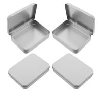 TOYANDONA 4 Pièces Boîte de Rangement Portable pour Patchs Anti-acné Boîte Métallique à Ouvrir une Main Protection et Organisation pour Patchs Hydrocolloïdes Lot de Usage Domestique