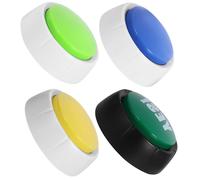 TOYANDONA 4 pièces Boutons de Communication pour Chien Lot de Accessoires Enregistrement Amusants Résistants pour Dressage et Interaction avec Animaux Couleur Aléatoire Couleur Aléatoire