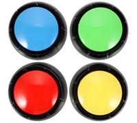 TOYANDONA 4 pièces Boutons Parlants pour Chiens Interactif Résistant à Usure Boutons de Communication Amusants pour Dressage et Jeux Volume Accessoire Éducatif pour Chiots Couleur Aléatoire