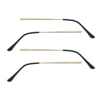 TOYANDONA 4 Pièces Branches de Lunettes Métal Résistantes Bras de Remplacement à Double Dent pour Réparation Rapide et Stable des Montures de Lunettes