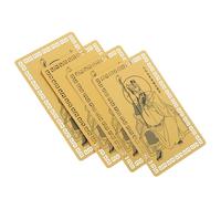 TOYANDONA 4 Pièces Cartes Tai Sui Année Du Serpent Lot de Amulettes Chinoises Alliage Aluminium Protection Chance Richesse Succès