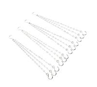 TOYANDONA 4 pièces Chaînes Suspendues pour Pots de Fleurs Lot de Crochets Robuste pour Décoration Intérieur et Extérieur S Hooks pour Jardinières et Ornements