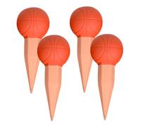 TOYANDONA 4 Pièces chercheur de Basket-Ball d'auto-arrosage des Plantes Abreuvoir pour Plantes Globes Auto-arrosants pour Plantes Globes d'arrosage Limon Rouge